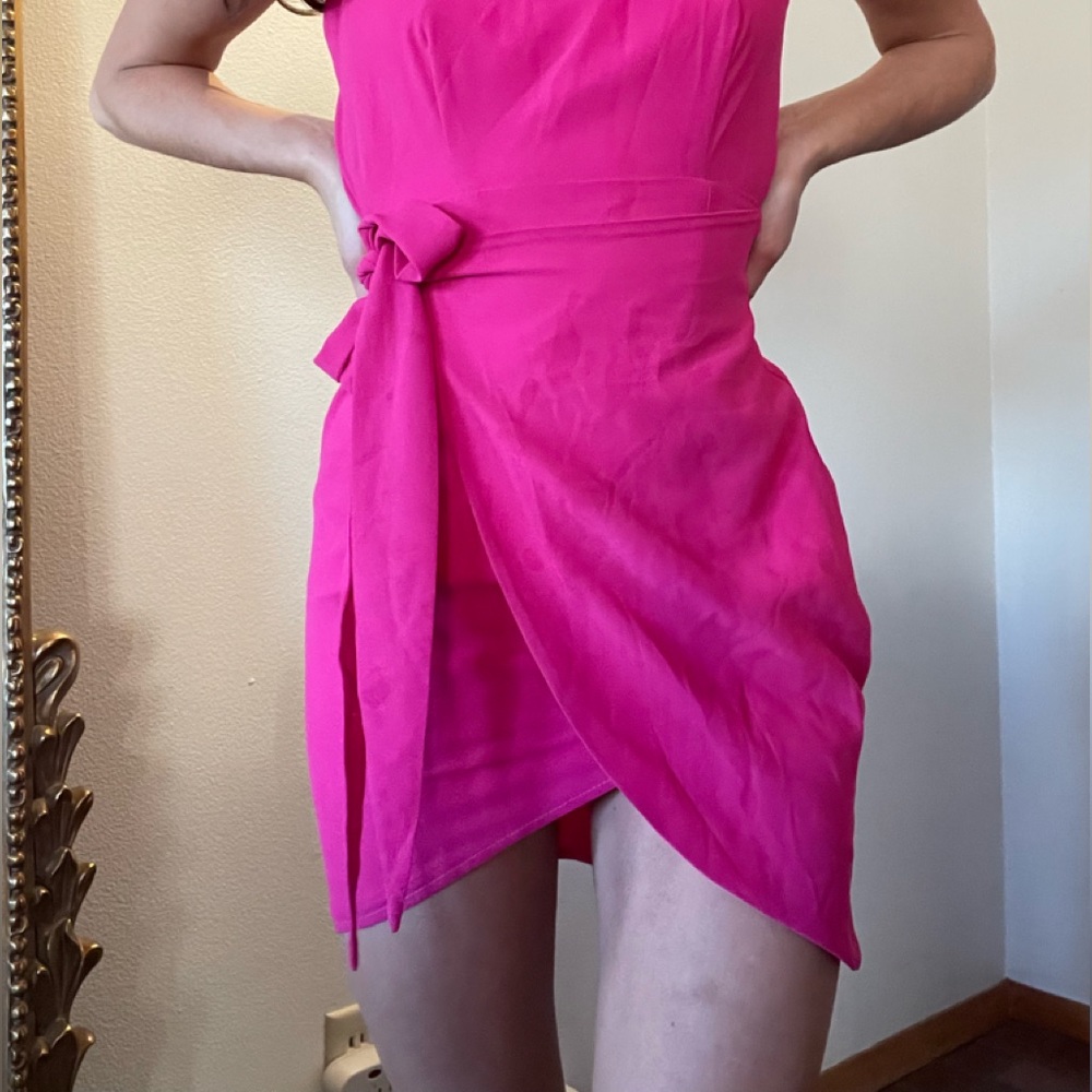 Pink Wrap Sundress
